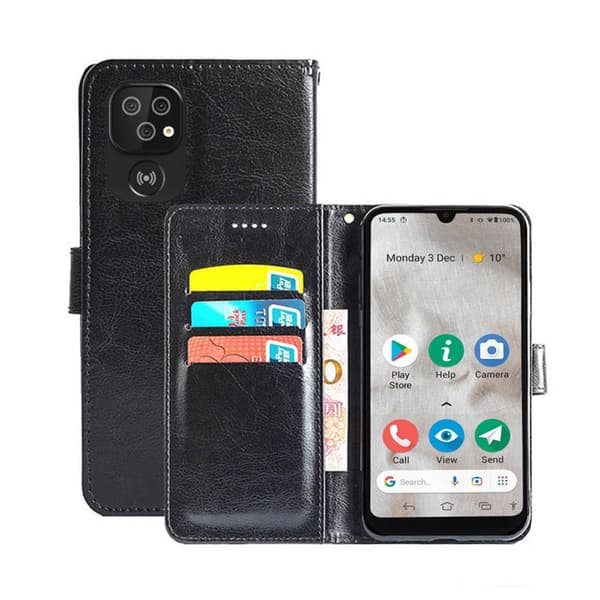Wallet Cover 3-kort Doro 8110 : farve - sort