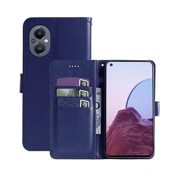Lommebokdeksel 3-kort OnePlus Nord N20 5G : Farge - Mørke blå