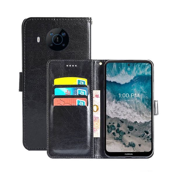 Lommebokdeksel 3-kort Nokia X100 : Farge - Svart