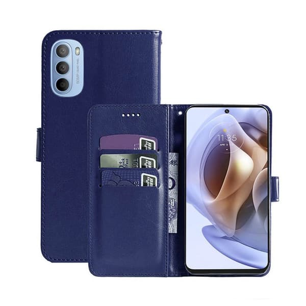 Lompakkokotelo 3-kortti Motorola Moto G31 : väri - tumma