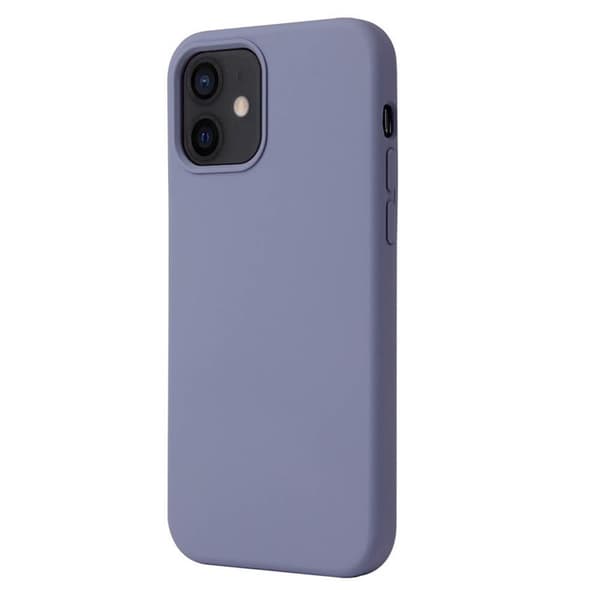 Liquid silikon skal Apple iPhone 12  - Gråblå