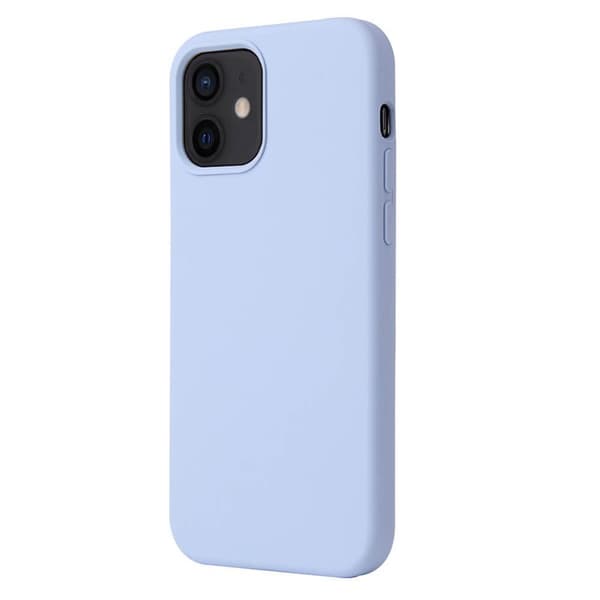 Liquid silikone cover Apple iPhone 12 - Lyseblå
