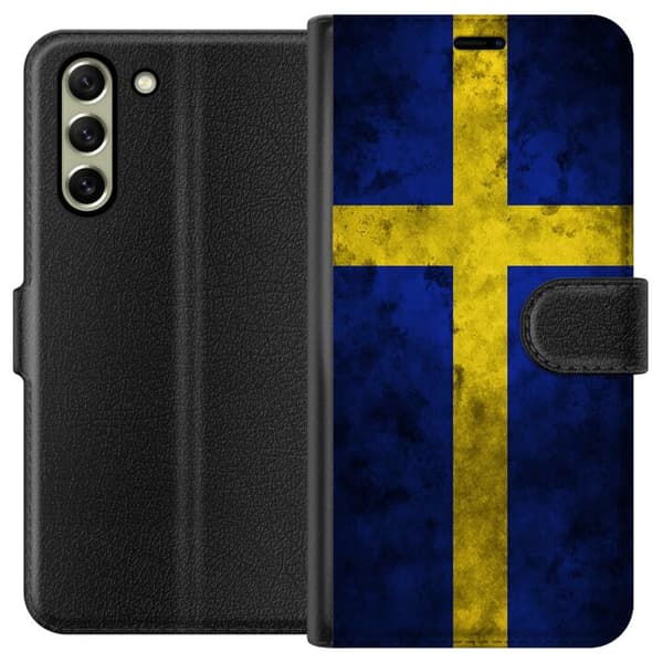 Samsung Galaxy S21 FE 5G Plånboksfodral Sverige Flagga