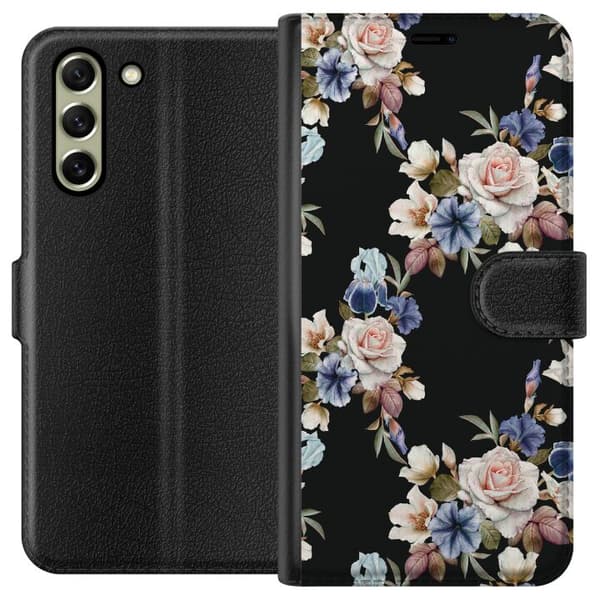 Samsung Galaxy S21 FE 5G Lommeboketui Blomster