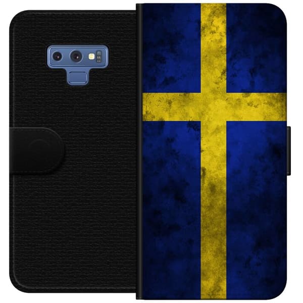 Samsung Galaxy Note9 Plånboksfodral Sverige Flagga