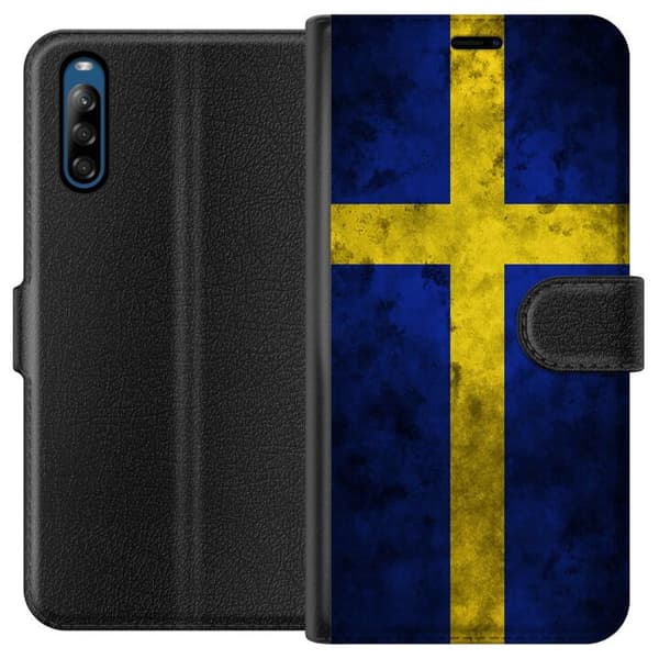 Sony Xperia L4 Lommeboketui Sverige Flag