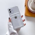 Pikkukuva 1 / 7: iPhone 11 Stöttåligt Skal med Korthållare - Transparent
