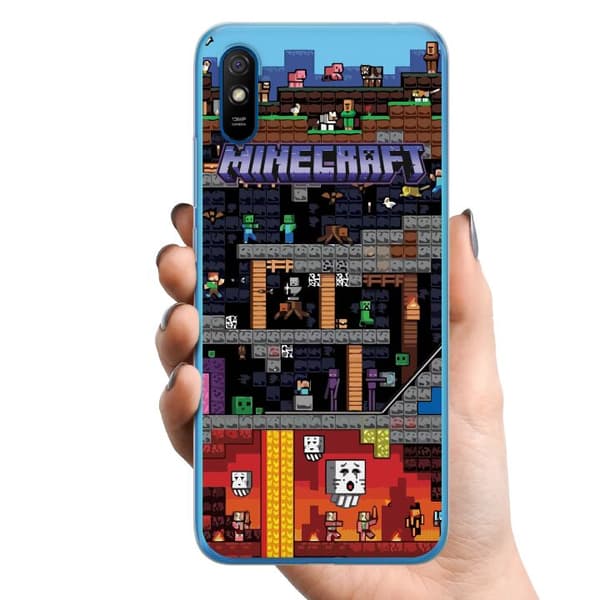 Xiaomi Redmi 9A TPU Mobildeksel Minecraft