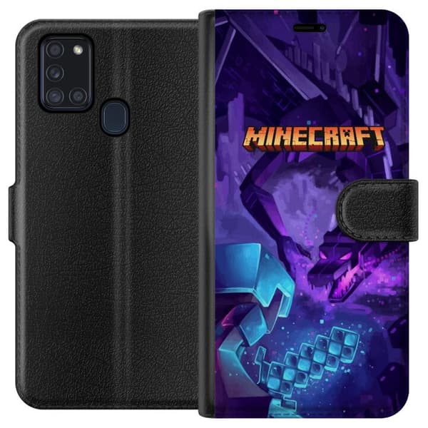 Samsung Galaxy A21s Lommeboketui Minecraft