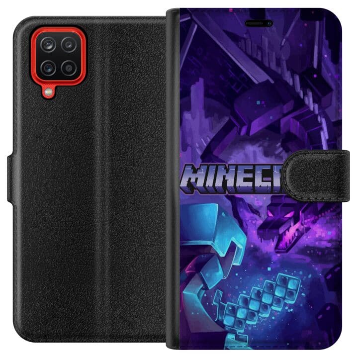 Samsung Galaxy A12 Plånboksfodral Minecraft