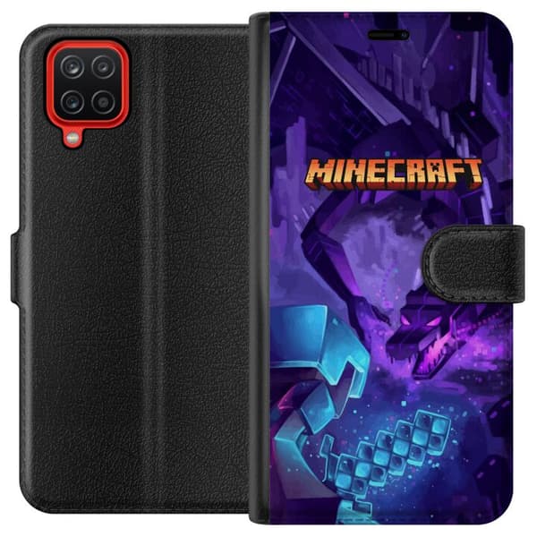 Samsung Galaxy A12 Lompakkokotelo Minecraft