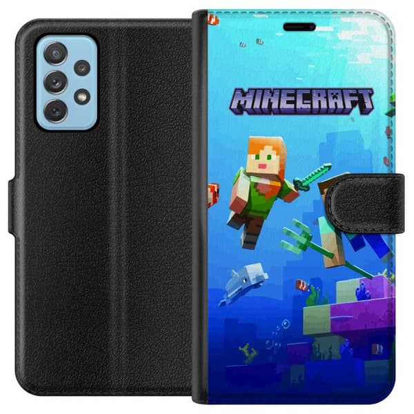 Samsung Galaxy A52 5G Lompakkokotelo Minecraft
