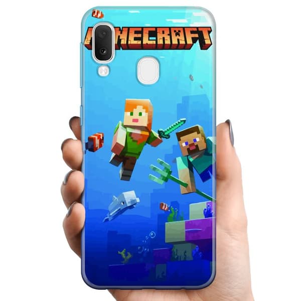 Samsung Galaxy A20e TPU Mobilskal Minecraft