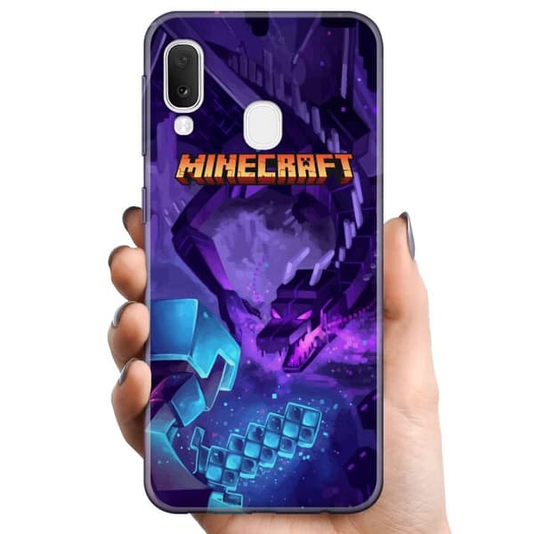 Samsung Galaxy A20e TPU Mobilskal Minecraft