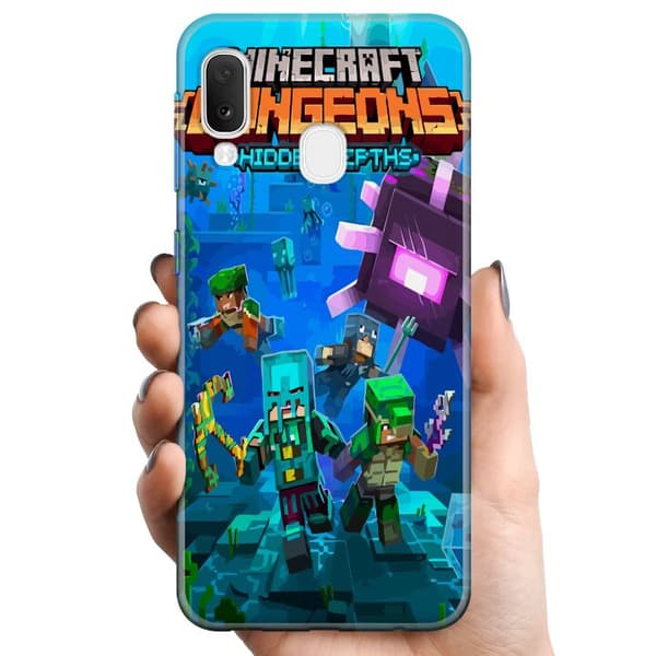Samsung Galaxy A20e TPU Mobilskal Minecraft