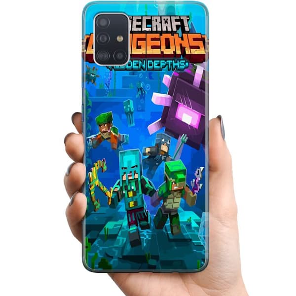 Samsung Galaxy A51 TPU Matkapuhelimen kuori Minecraft