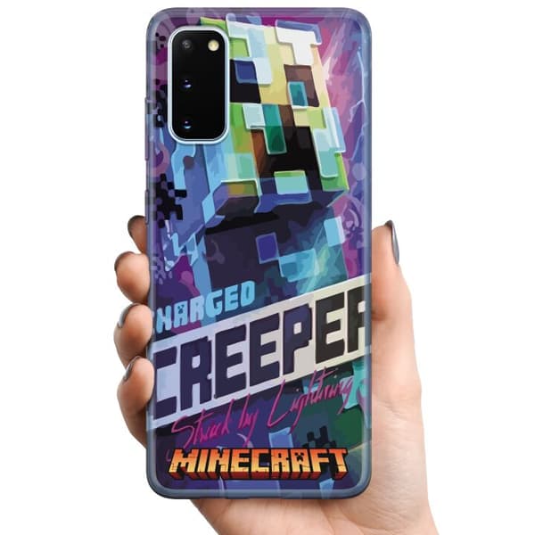 Samsung Galaxy S20 TPU Mobilcover Minecraft