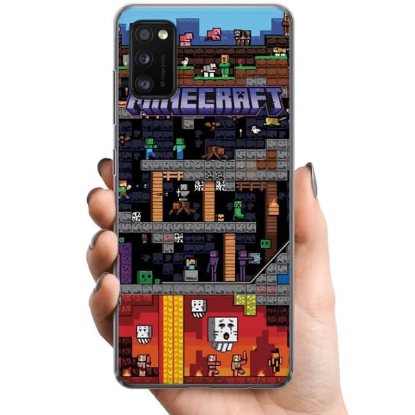 Samsung Galaxy A41 TPU Matkapuhelimen kuori Minecraft