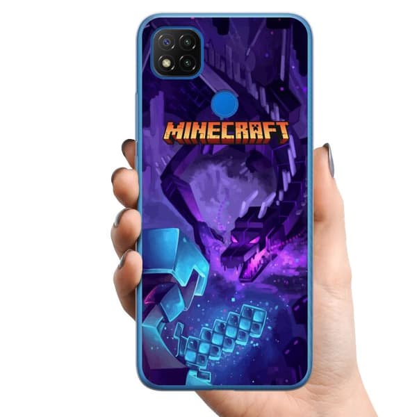 Xiaomi Redmi 9C TPU Matkapuhelimen kuori Minecraft