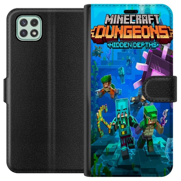 Samsung Galaxy A22 5G Lommeboketui Minecraft