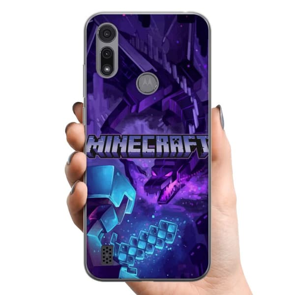 Motorola Moto E6i TPU Matkapuhelimen kuori Minecraft