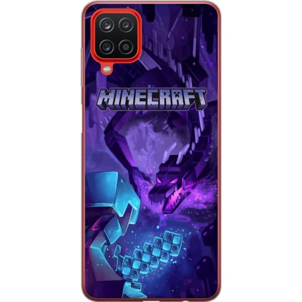 Samsung Galaxy A12 Läpinäkyvä kuori Minecraft
