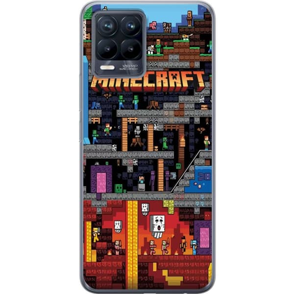 Realme 8 Gjennomsiktig deksel Minecraft
