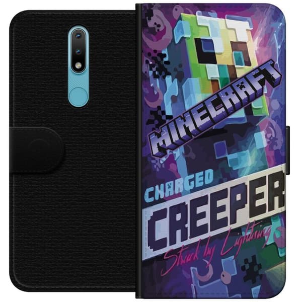 Nokia 2.4 Lompakkokotelo Minecraft
