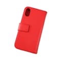Pikkukuva 7 / 7: iPhone X/XS Plånboksfodral Läder Rvelon - Röd