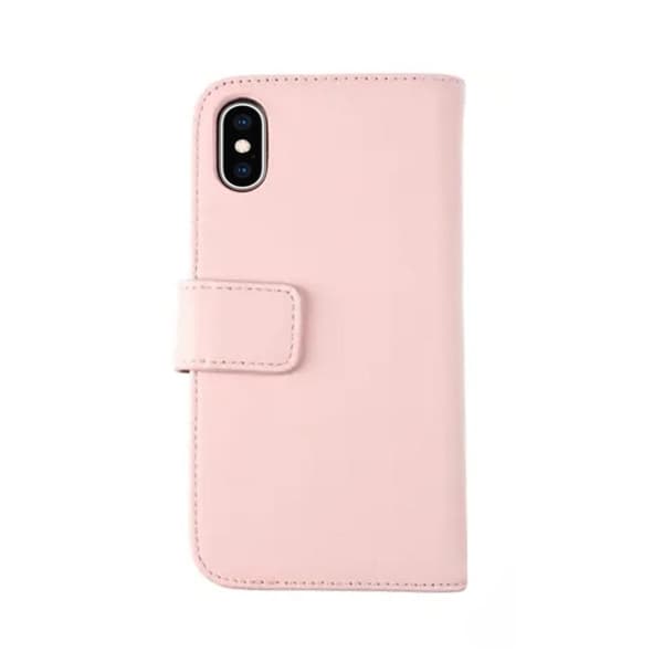 iPhone X/XS Plånboksfodral Läder Rvelon - Rosa