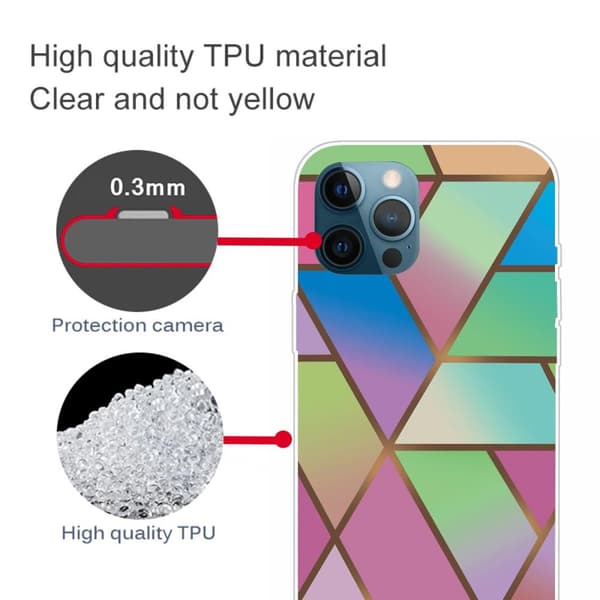 SKALO iPhone 13 Pro Max Marmor TPU-cover - #3