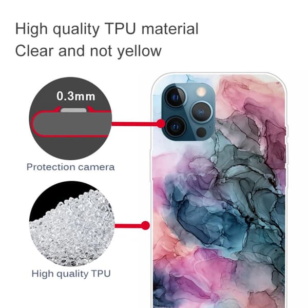 SKALO iPhone 13 Pro Max Marmor TPU-cover - #6