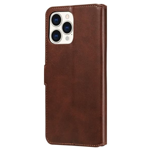 SKALO iPhone 13 Pro Max Classic Pungetui - Brun