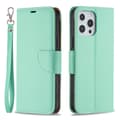 Miniatyrbillede 1 af 8: SKALO iPhone 13 Pro Max Premium Litchi Flip Cover - Turkis