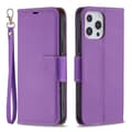 Miniatyrbillede 1 af 8: SKALO iPhone 13 Pro Max Premium Litchi Flip Cover - Lilla