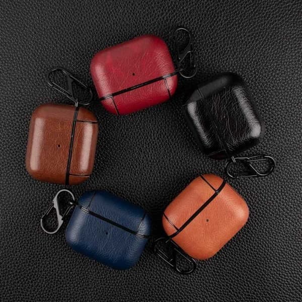 Stilrent Fodral för Airpods Gen. 1 & 2 Inkl. Karbinkrok
