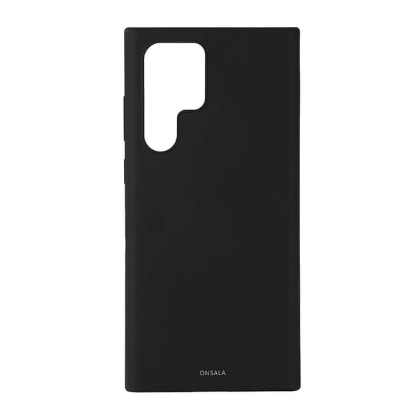 Onsala Samsung Galaxy S22 Ultra Kuori Silikoni Musta