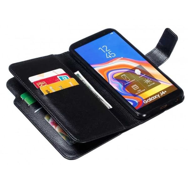 Samsung J4 Plus praktisk pungetui med 12-bakker Array V4