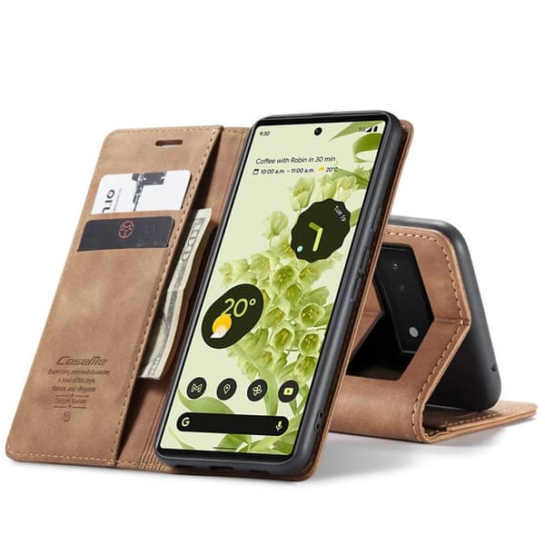 CaseMe Smart FlipCase Google Pixel 6 : väri - ruskea