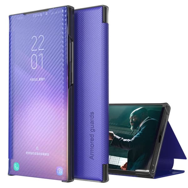 Kevlar Flipdeksel Samsung Galaxy S22 Ultra : Farge - Blå