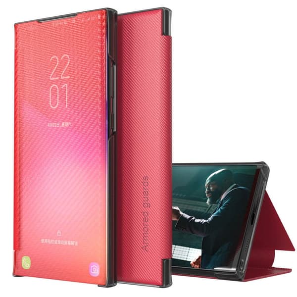 Kevlar FlipCover Samsung Galaxy S22 Ultra : farve - rød