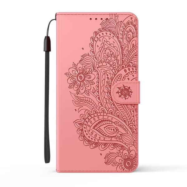 SKALO iPhone 13 Pro Max Mandala Flip Cover - Lyserød