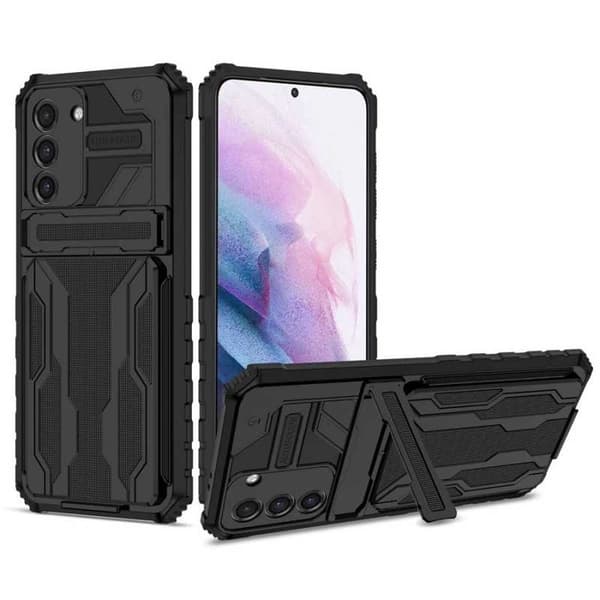 Samsung S21 FE Slagfast Shell Kickstand & Card Compartment ThinArmor V3