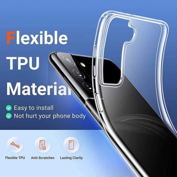 Samsung S21 FE stødabsorberende silikonecover Enkelt
