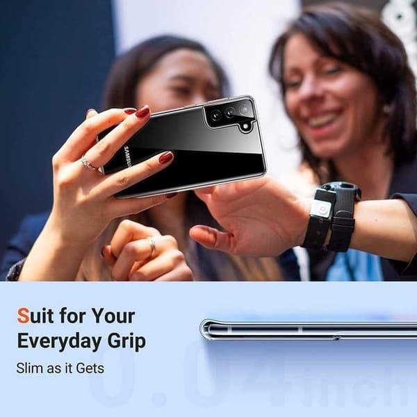 Samsung S21 FE stødabsorberende silikonecover Enkelt