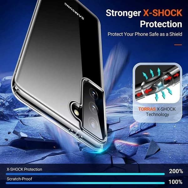Samsung S21 FE stødabsorberende silikonecover Enkelt
