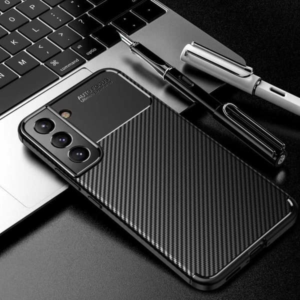 Samsung Galaxy S21 FE Shockproof Slim Cover FullCarbon V4