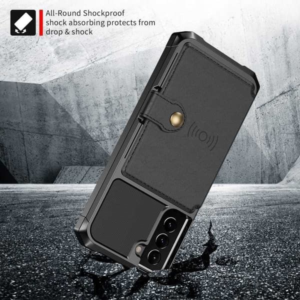 Samsung S21 FE Iskunkestävä Premium Cover 4-FACK Solid V3