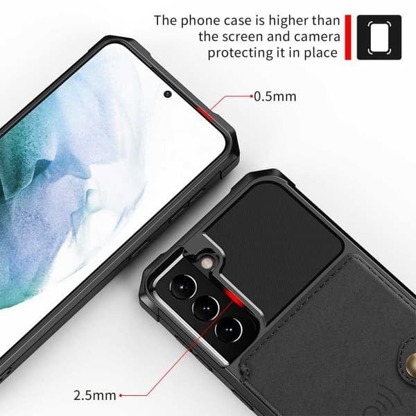 Samsung S21 FE Iskunkestävä Premium Cover 4-FACK Solid V3