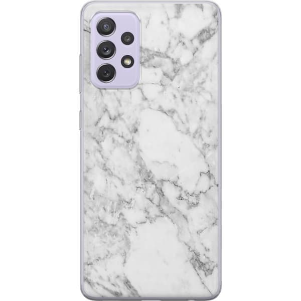 Samsung Galaxy A52s 5G Cover / Mobilcover - Marmor Hvid